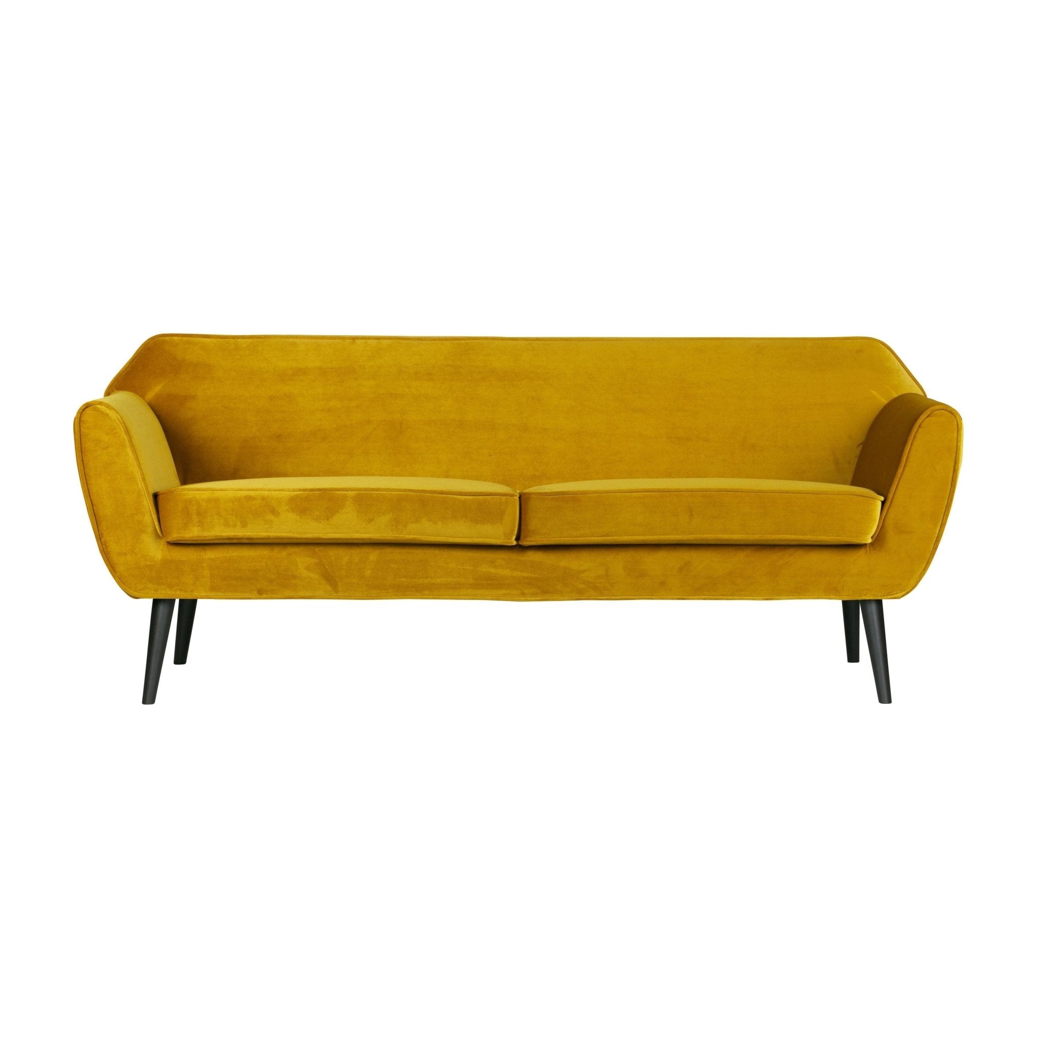 "Rocco" Sofa, 187cm, Aksomas, Ochre Spalva - Namų Idėja