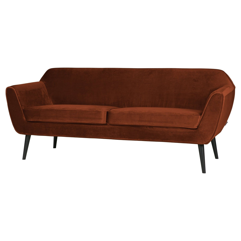 "Rocco" Sofa, 187cm, Aksomas, Rūdžių Spalva - Namų Idėja
