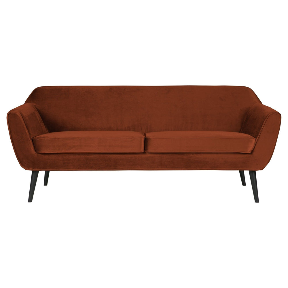 "Rocco" Sofa, 187cm, Aksomas, Rūdžių Spalva - Namų Idėja