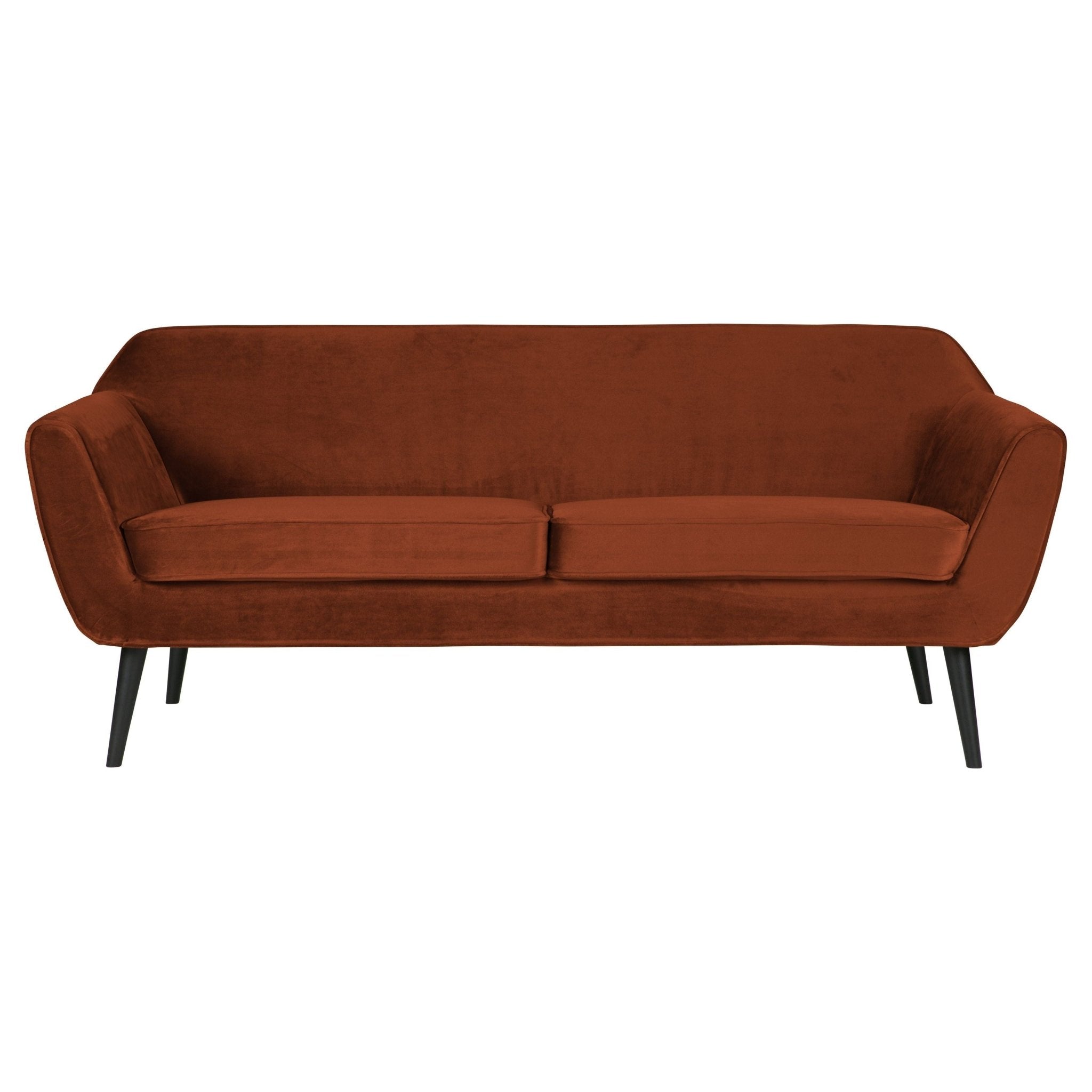 "Rocco" Sofa, 187cm, Aksomas, Rūdžių Spalva - Namų Idėja