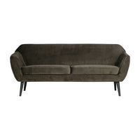 "Rocco" Sofa, 187cm, Aksomas, Samanų Žalia Spalva - Namų Idėja