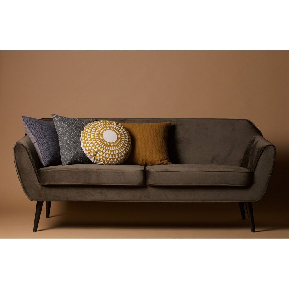 "Rocco" Sofa, 187cm, Aksomas, Samanų Žalia Spalva - Namų Idėja