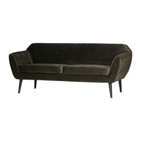 "Rocco" Sofa, 187cm, Aksomas, Samanų Žalia Spalva - Namų Idėja