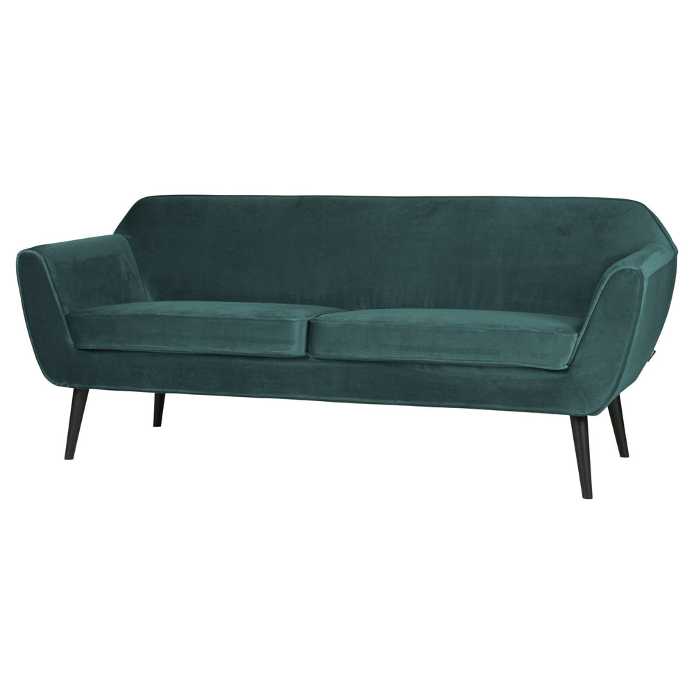 "Rocco" Sofa, 187cm, Aksomas, Žalsvai Mėlyna Spalva - Namų Idėja