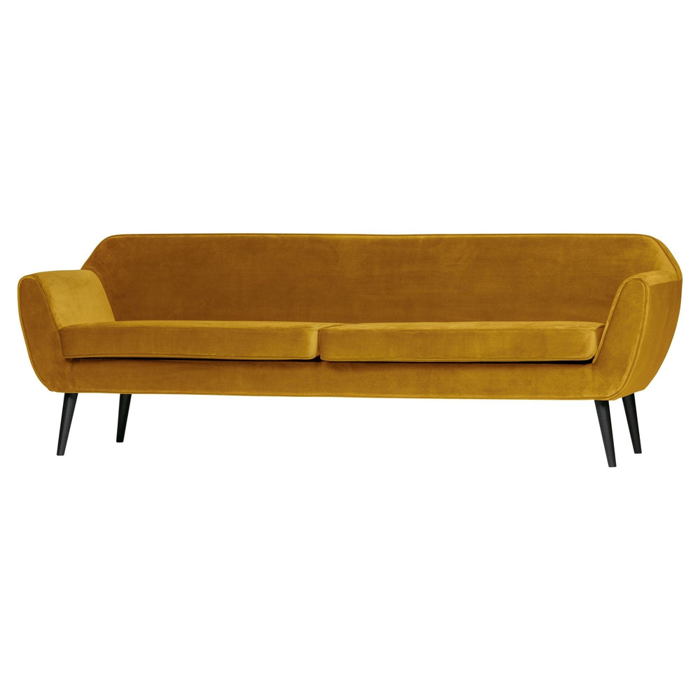 "Rocco" Sofa, 230cm, Aksomas, Ochre Spalva - Namų Idėja