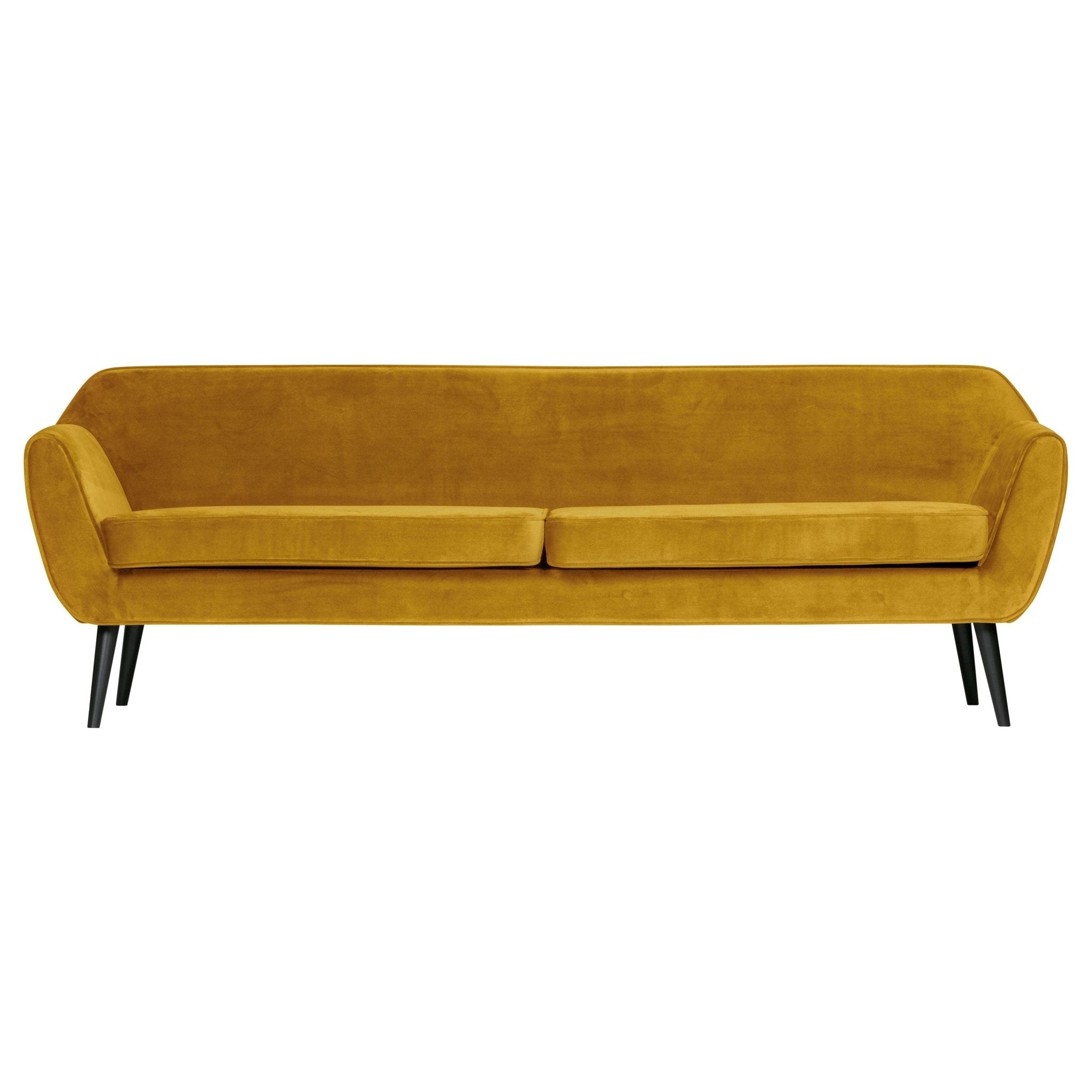 "Rocco" Sofa, 230cm, Aksomas, Ochre Spalva - Namų Idėja
