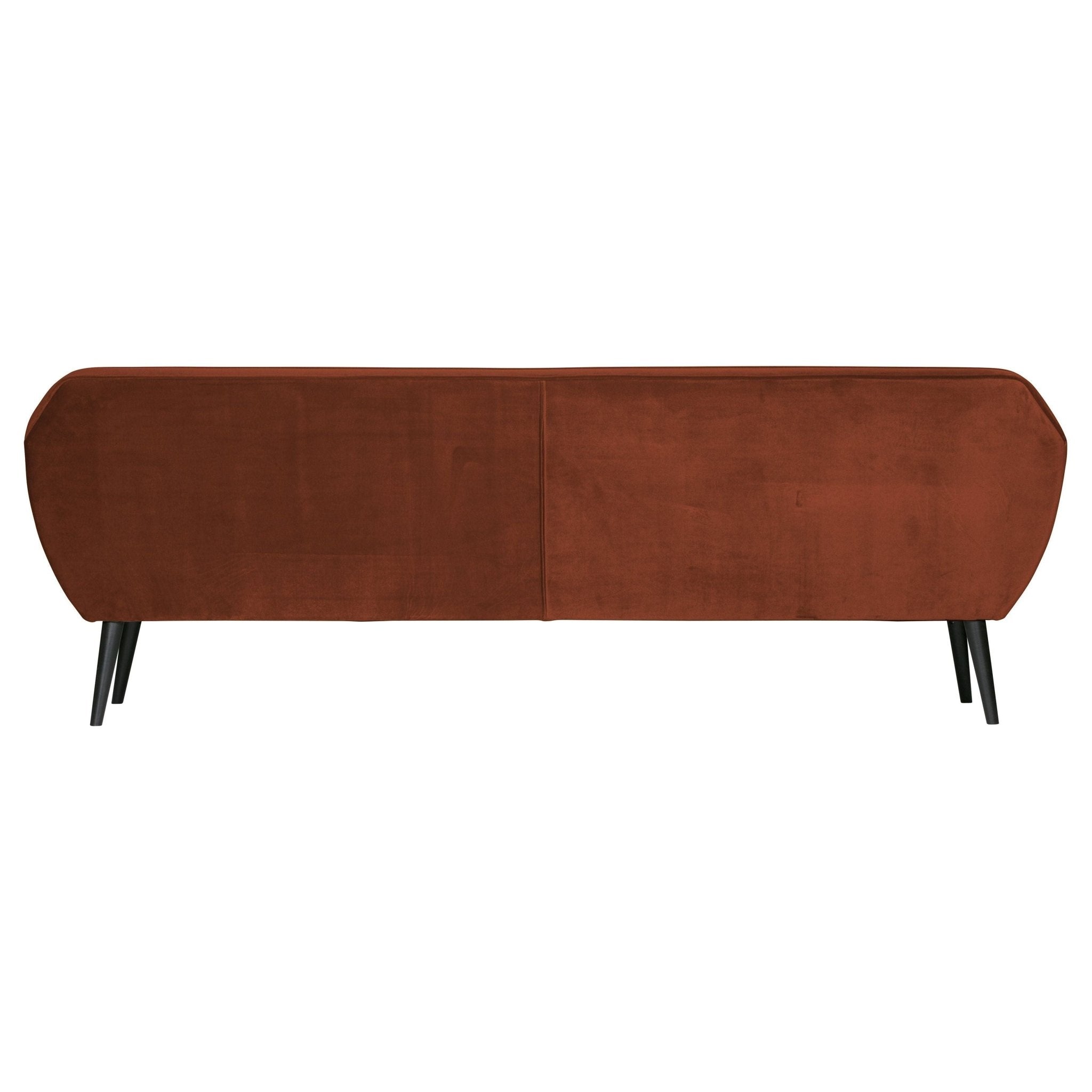 "Rocco" Sofa, 230cm, Aksomas, Rūdžių Spalva - Namų Idėja