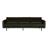 "Rodeo" 3 Vietų Sofa, Aksomas, Chaki Spalva - Namų Idėja