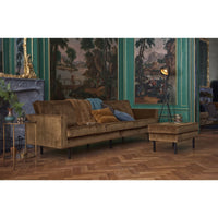 "Rodeo" 3 Vietų Sofa, Aksomas, Medaus Spalva - Namų Idėja