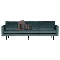 "Rodeo" 3 Vietų Sofa, Aksomas, Šviesi Mėlyna Spalva - Namų Idėja