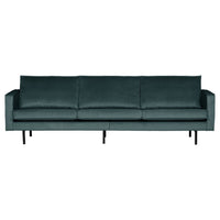 "Rodeo" 3 Vietų Sofa, Aksomas, Šviesi Mėlyna Spalva - Namų Idėja