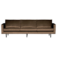 "Rodeo" 3 Vietų Sofa, Aksomas, Taupe Spalva - Namų Idėja