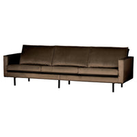 "Rodeo" 3 Vietų Sofa, Aksomas, Taupe Spalva - Namų Idėja