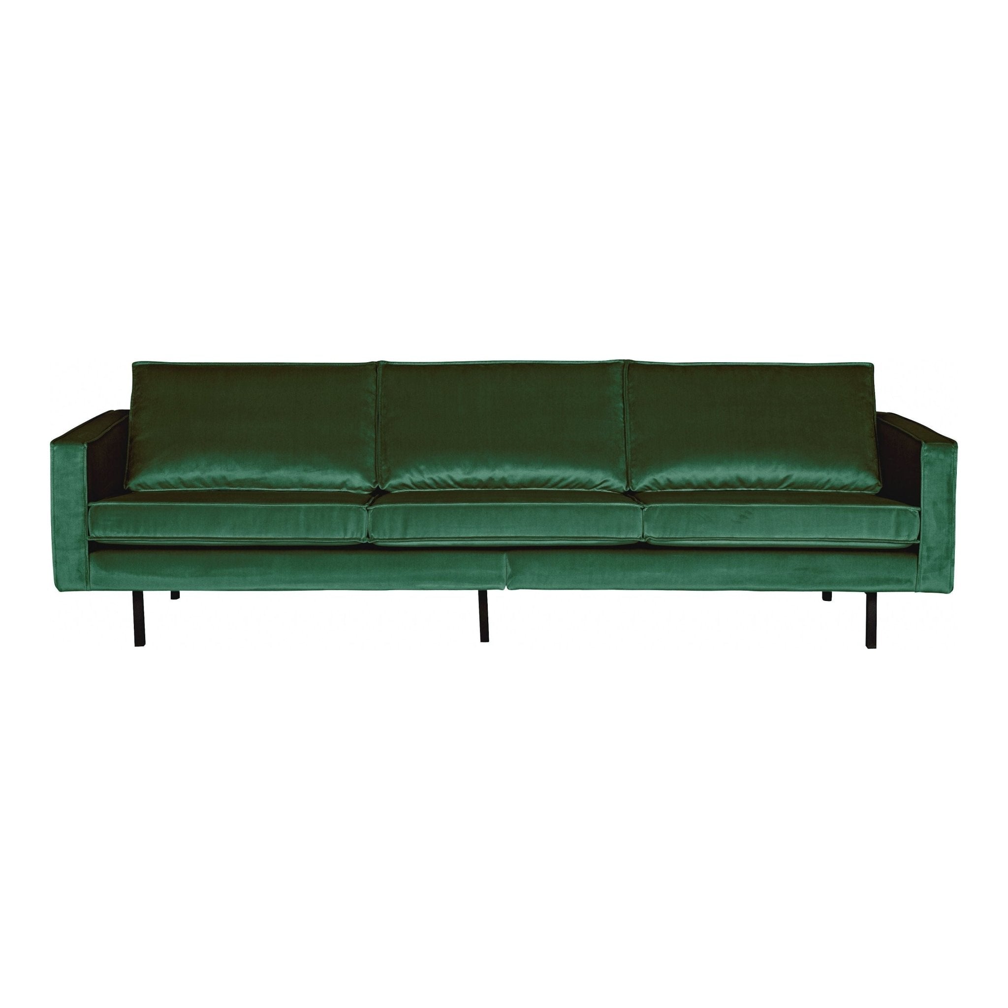 "Rodeo" 3 Vietų Sofa, Aksomas, Žalia Spalva - Namų Idėja