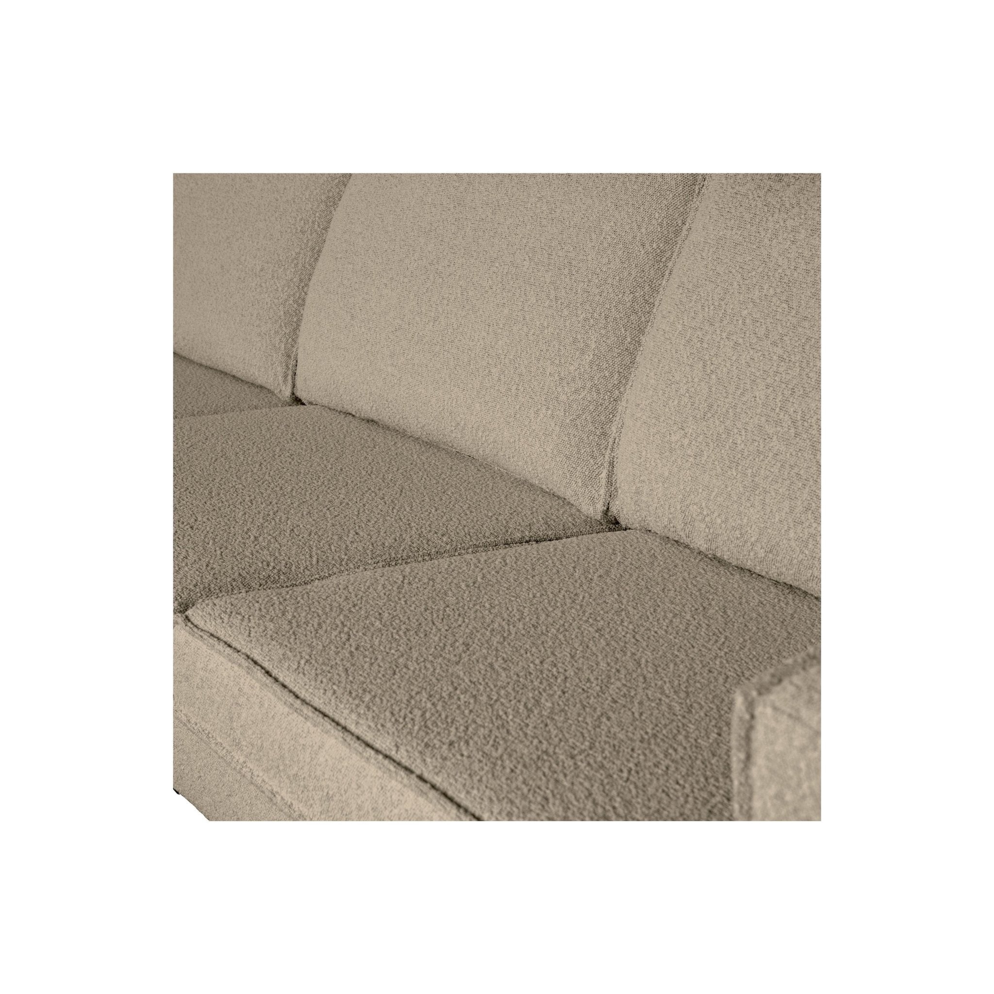 "Rodeo" 3 Vietų Sofa, BouclÉ audinys, beige - Namų Idėja