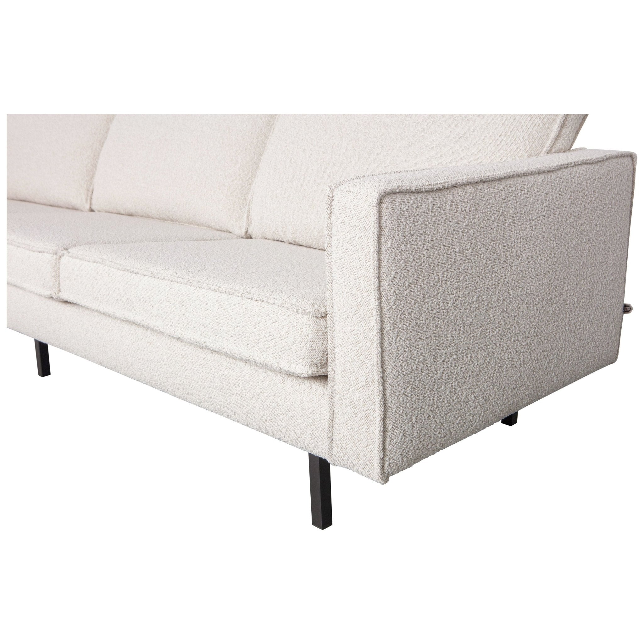 "Rodeo" 3 Vietų Sofa, BouclÉ audinys, natūrali spalva - Namų Idėja