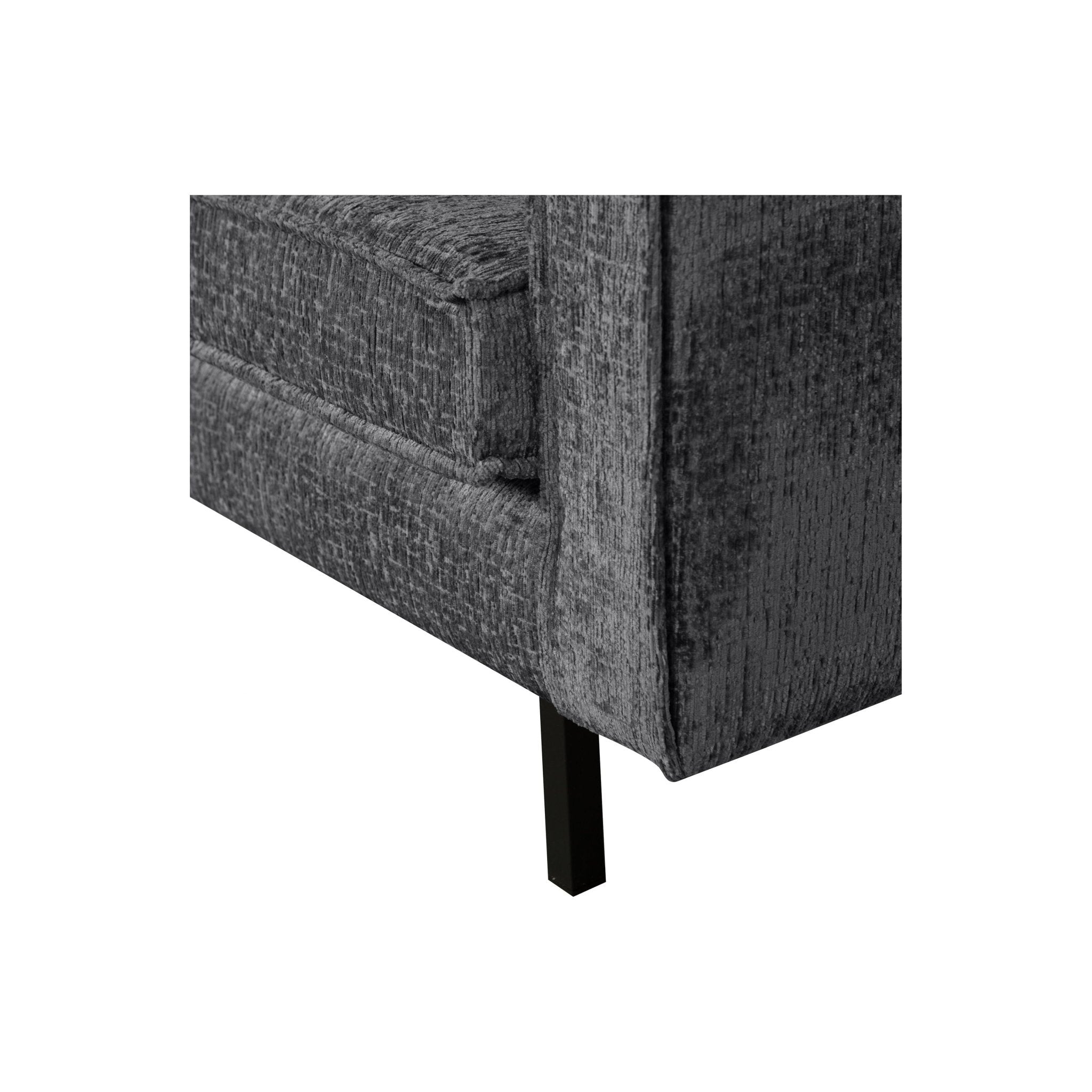 "Rodeo" 3 Vietų Sofa, stambiai austas aksomas, melsva spalva - Namų Idėja