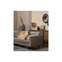 "Rodeo" 3 Vietų Sofa, stambiai austas aksomas, pilka spalva - Namų Idėja