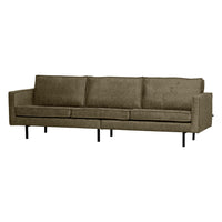 "Rodeo" 3 Vietų Sofa, stambiai austas aksomas, žalsva spalva - Namų Idėja