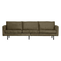 "Rodeo" 3 Vietų Sofa, stambiai austas aksomas, žalsva spalva - Namų Idėja