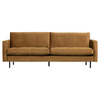 "Rodeo" sofa 2,5 - vietų, aksomas, Medaus Spalva - Namų Idėja
