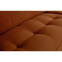 "Rodeo" sofa 2,5 - vietų, aksomas, Rūdžių Spalva - Namų Idėja