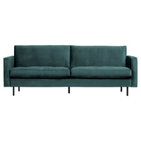 "Rodeo" sofa 2,5 - vietų, aksomas, Šviesi Mėlyna Spalva - Namų Idėja