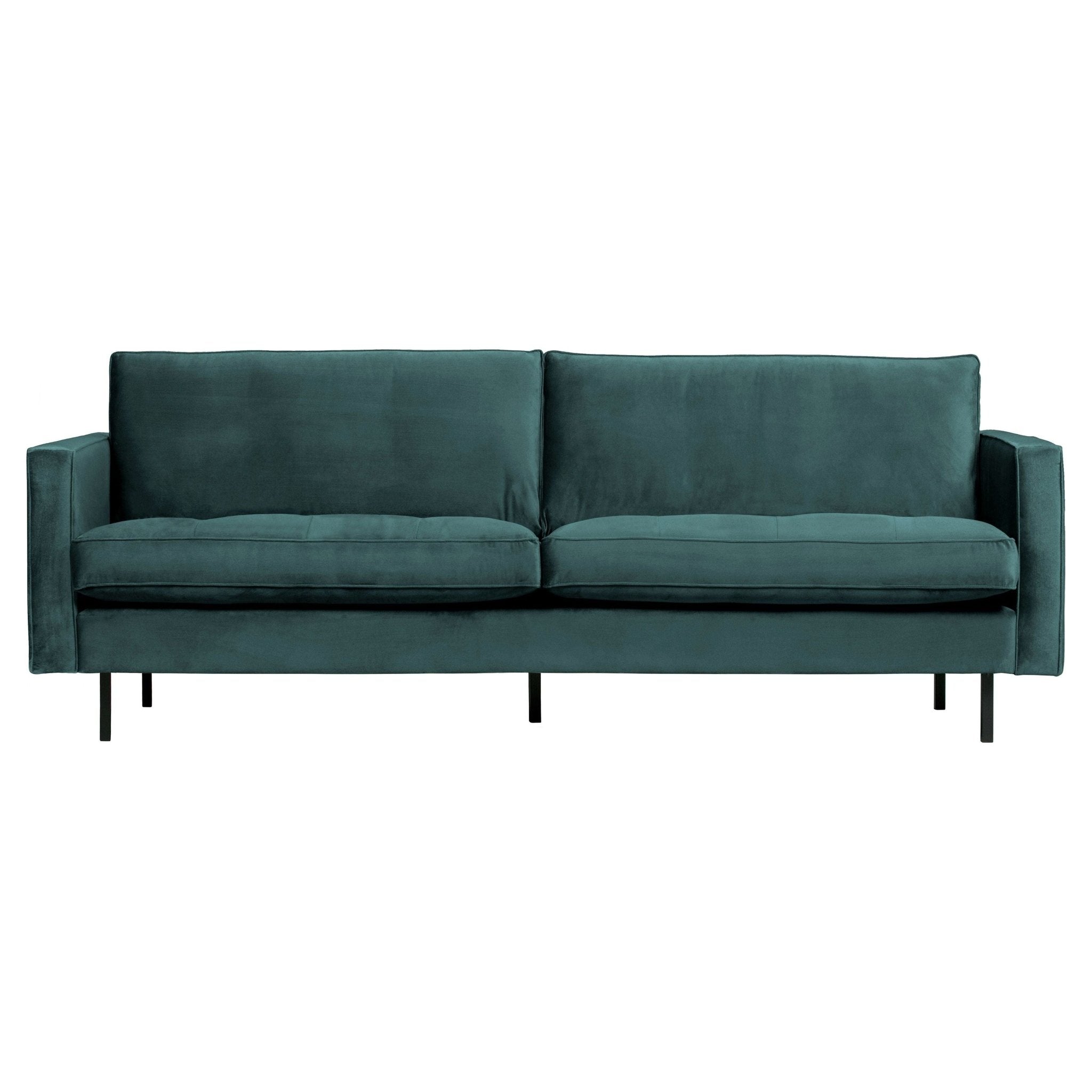 "Rodeo" sofa 2,5 - vietų, aksomas, Šviesi Mėlyna Spalva - Namų Idėja