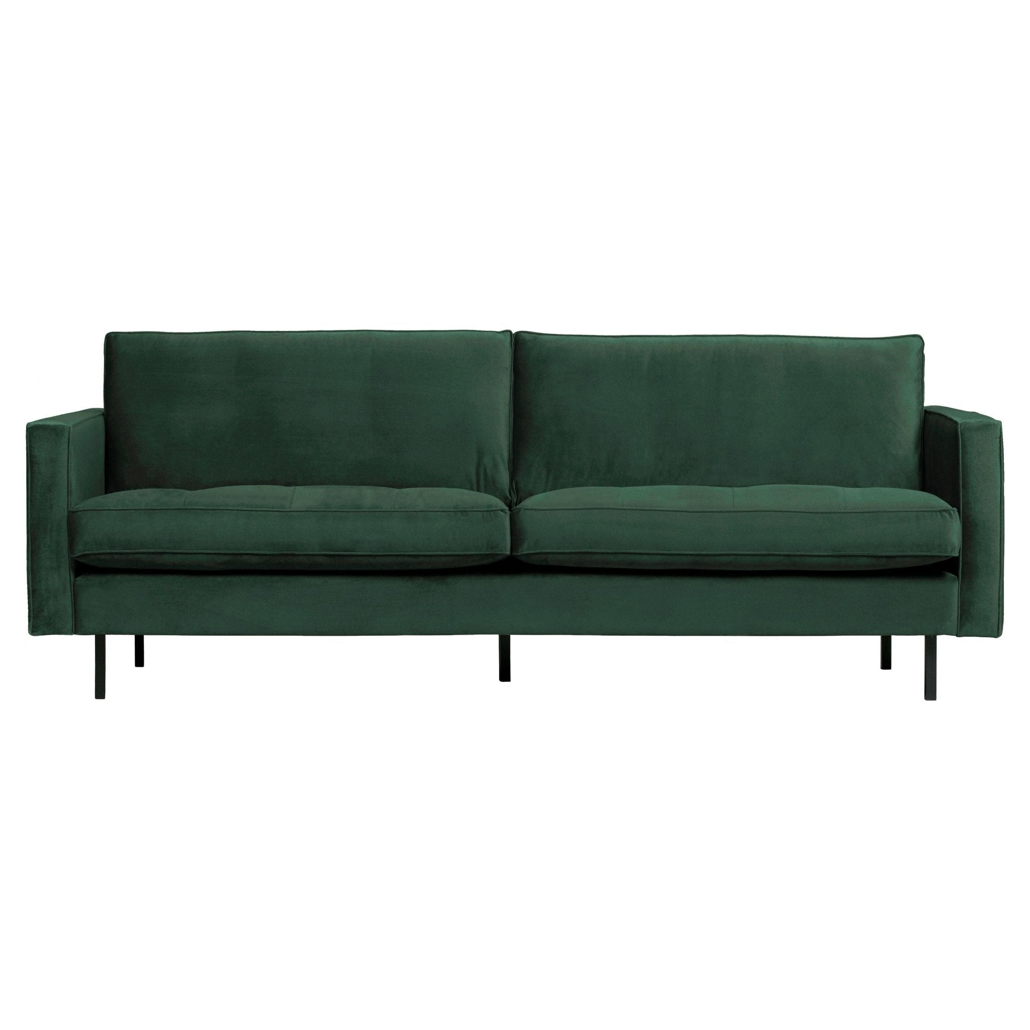 "Rodeo" sofa 2,5 - vietų, aksomas, Žalia Spalva - Namų Idėja