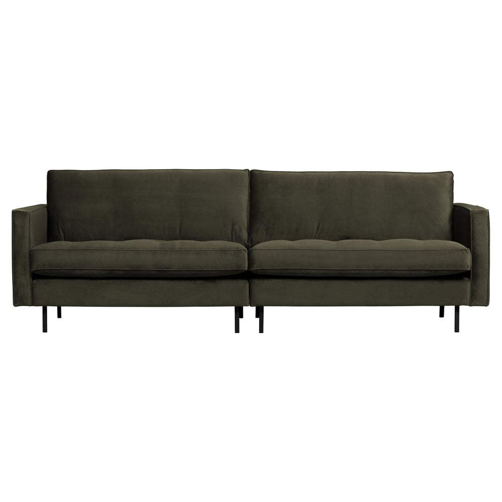"Rodeo" sofa 3 - jų vietų, klasikinė, Aksomas, Chaki Spalva - Namų Idėja