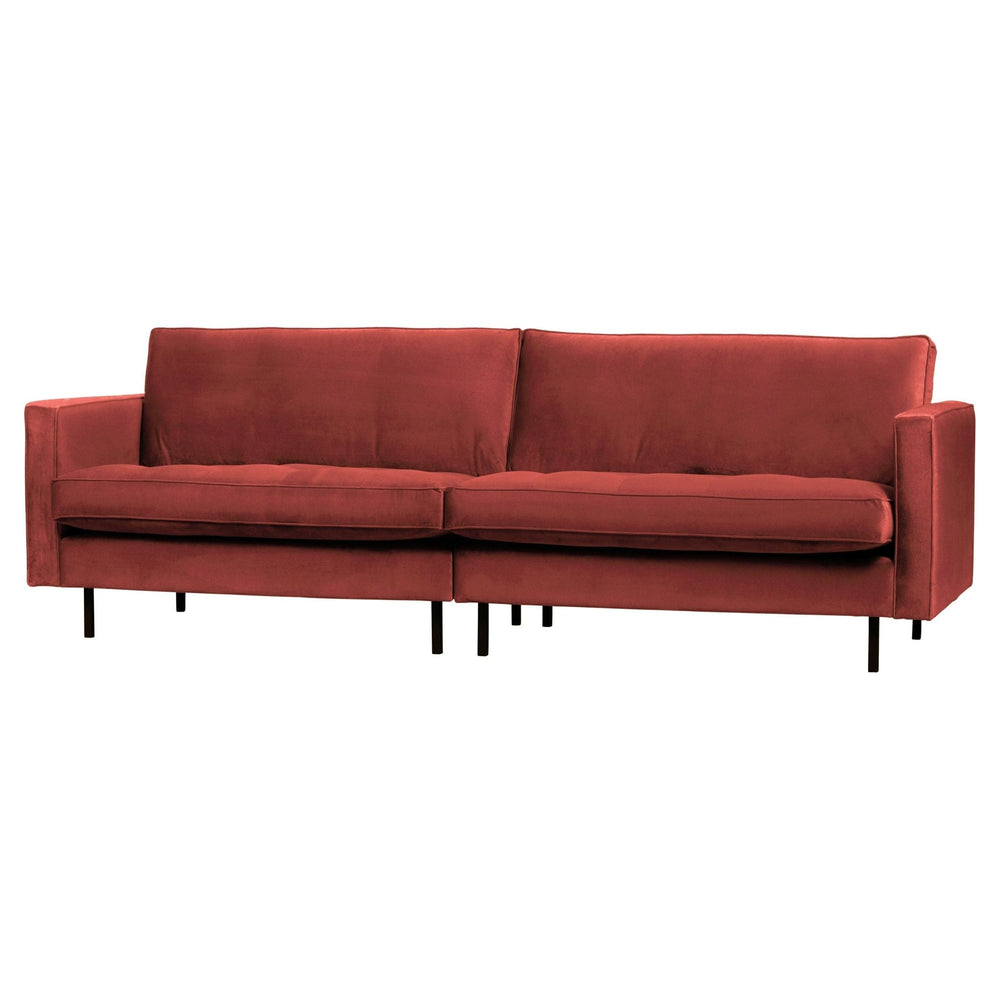 "Rodeo" sofa 3 - jų vietų, klasikinė, Aksomas, Kaštono Spalva - Namų Idėja