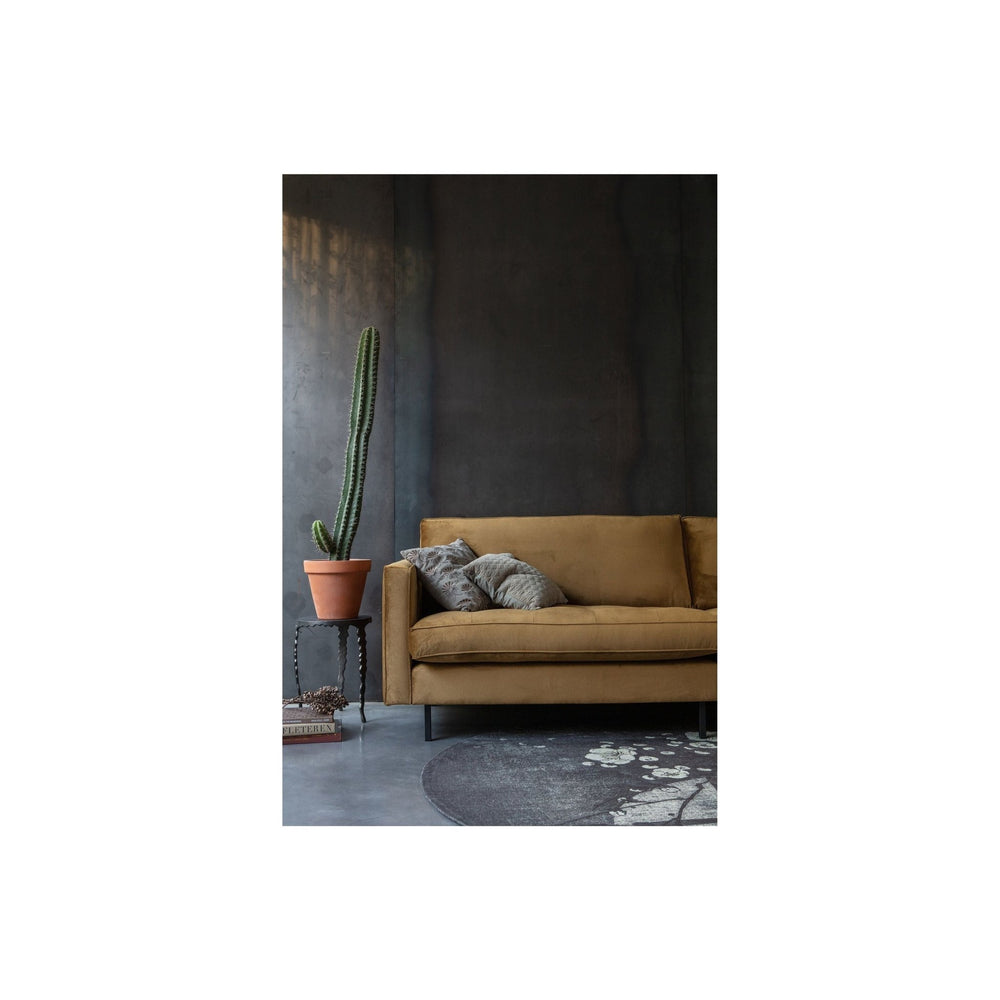 "Rodeo" sofa 3 - jų vietų, klasikinė, Aksomas, Medaus Spalva - Namų Idėja