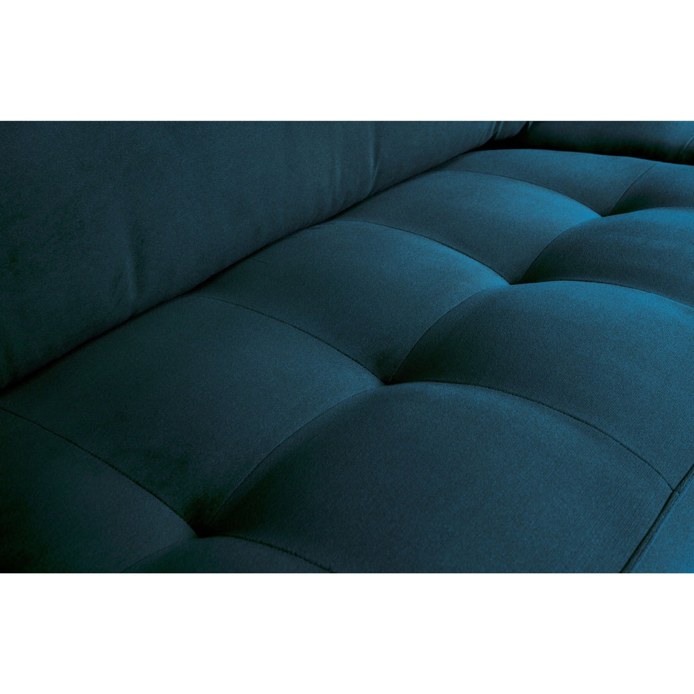 "Rodeo" sofa 3 - jų vietų, klasikinė, Aksomas, Mėlyna Spalva - Namų Idėja