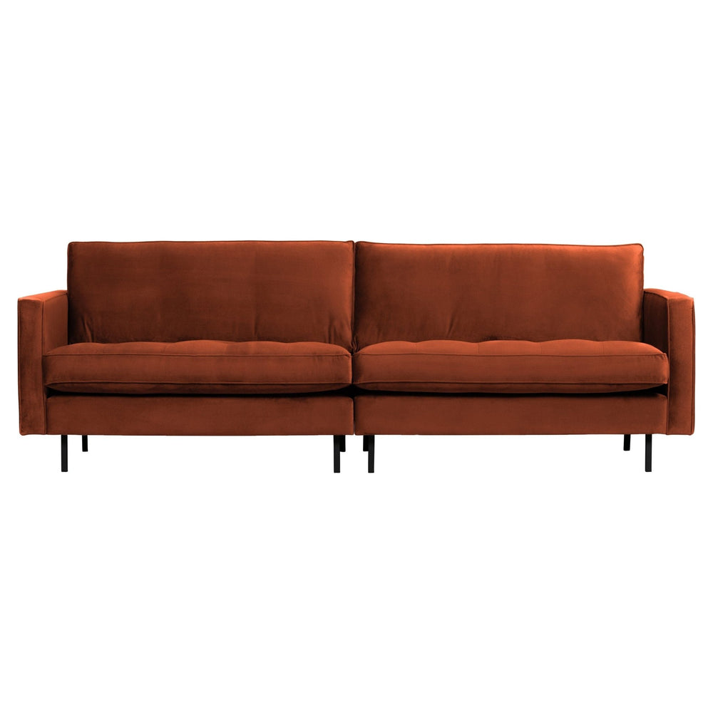"Rodeo" sofa 3 - jų vietų, klasikinė, Aksomas, Rūdžių Spalva - Namų Idėja