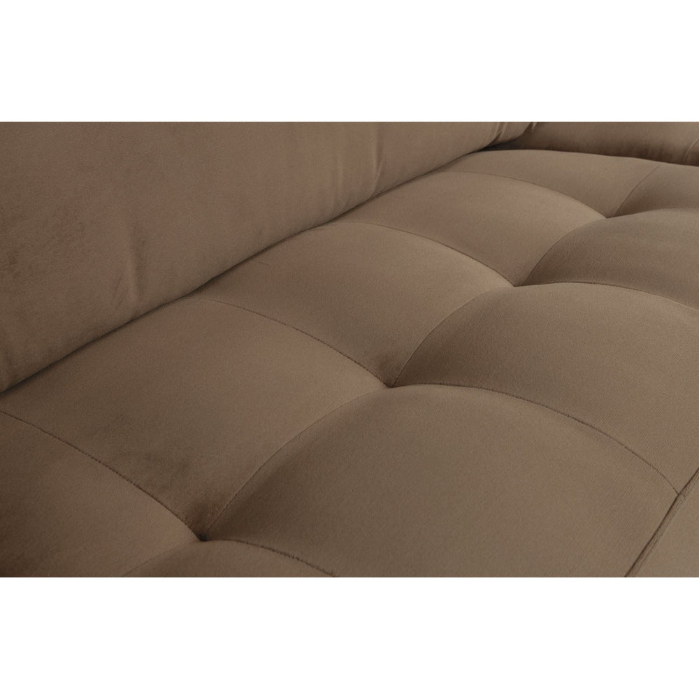 "Rodeo" sofa 3 - jų vietų, klasikinė, Aksomas, Taupe Spalva - Namų Idėja