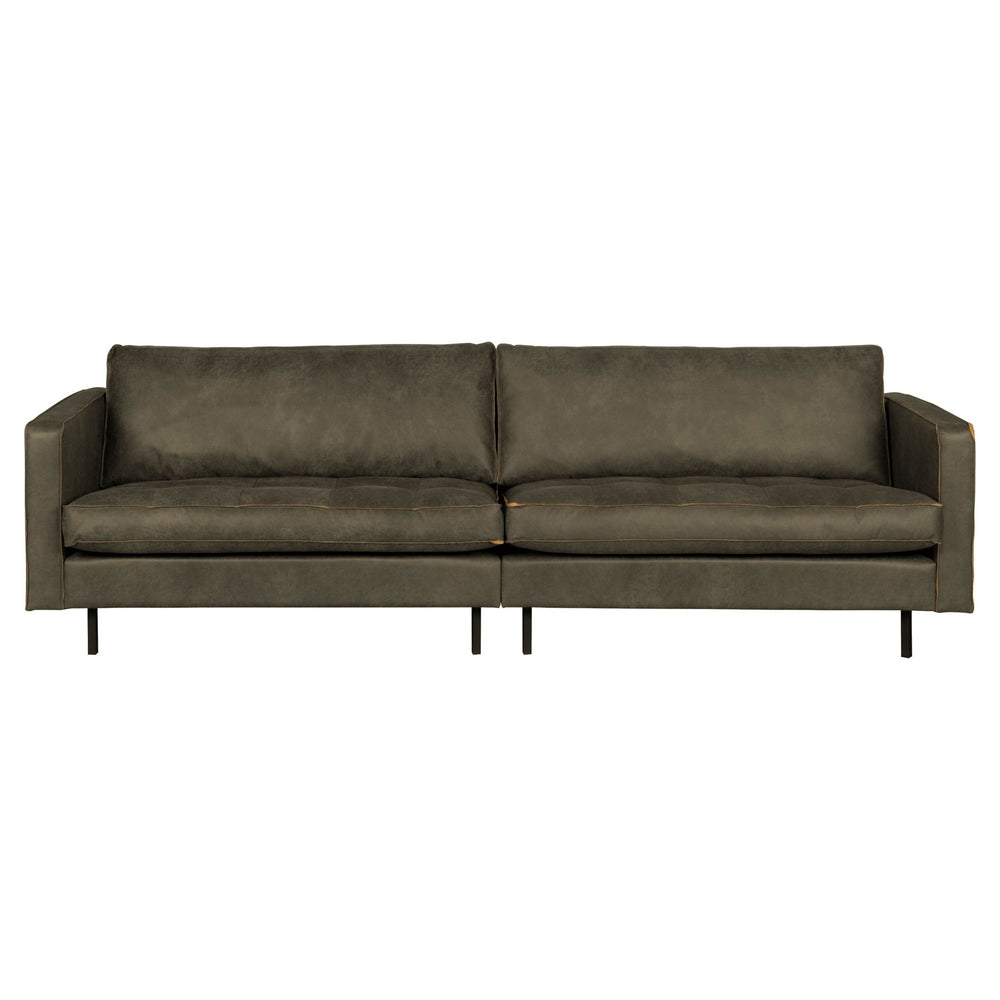 "Rodeo" sofa 3 - jų vietų, klasikinė, Perdirbta Oda, Army Spalva - Namų Idėja
