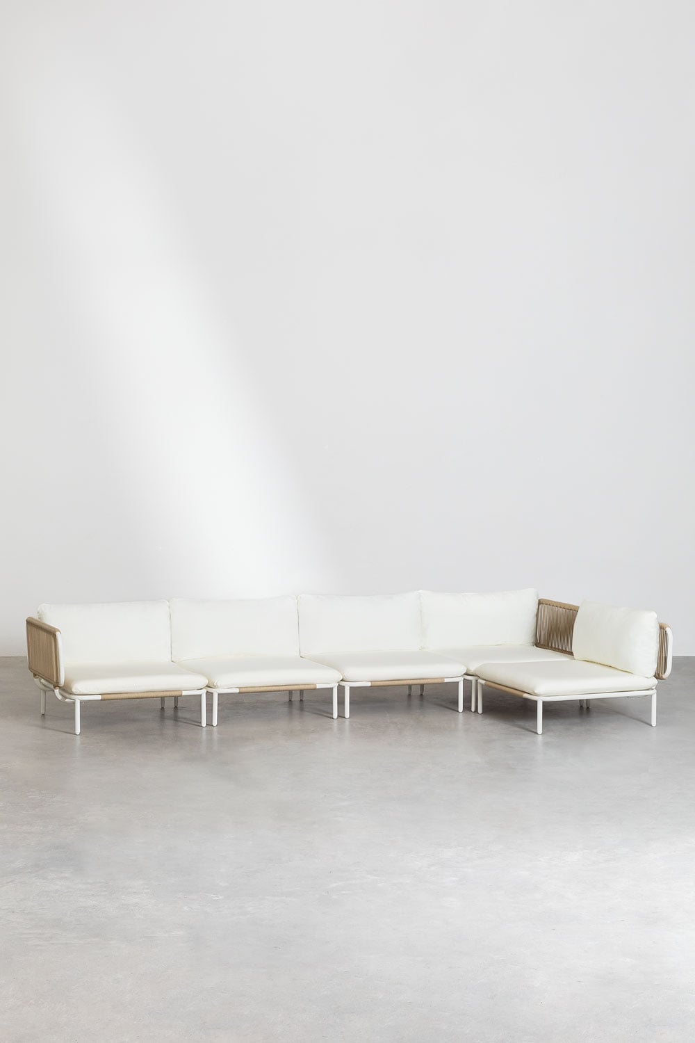 Corner sofa GRAFITO, five-piece module, graphite grey