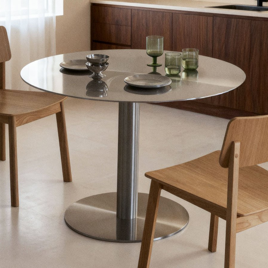 Valgomojo stalas CENIARO Ø120 cm, metalas