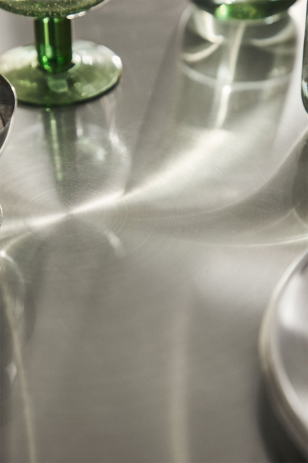 Valgomojo stalas CENIARO vaizdas iš šono atskleidžiantis metalinę bazę