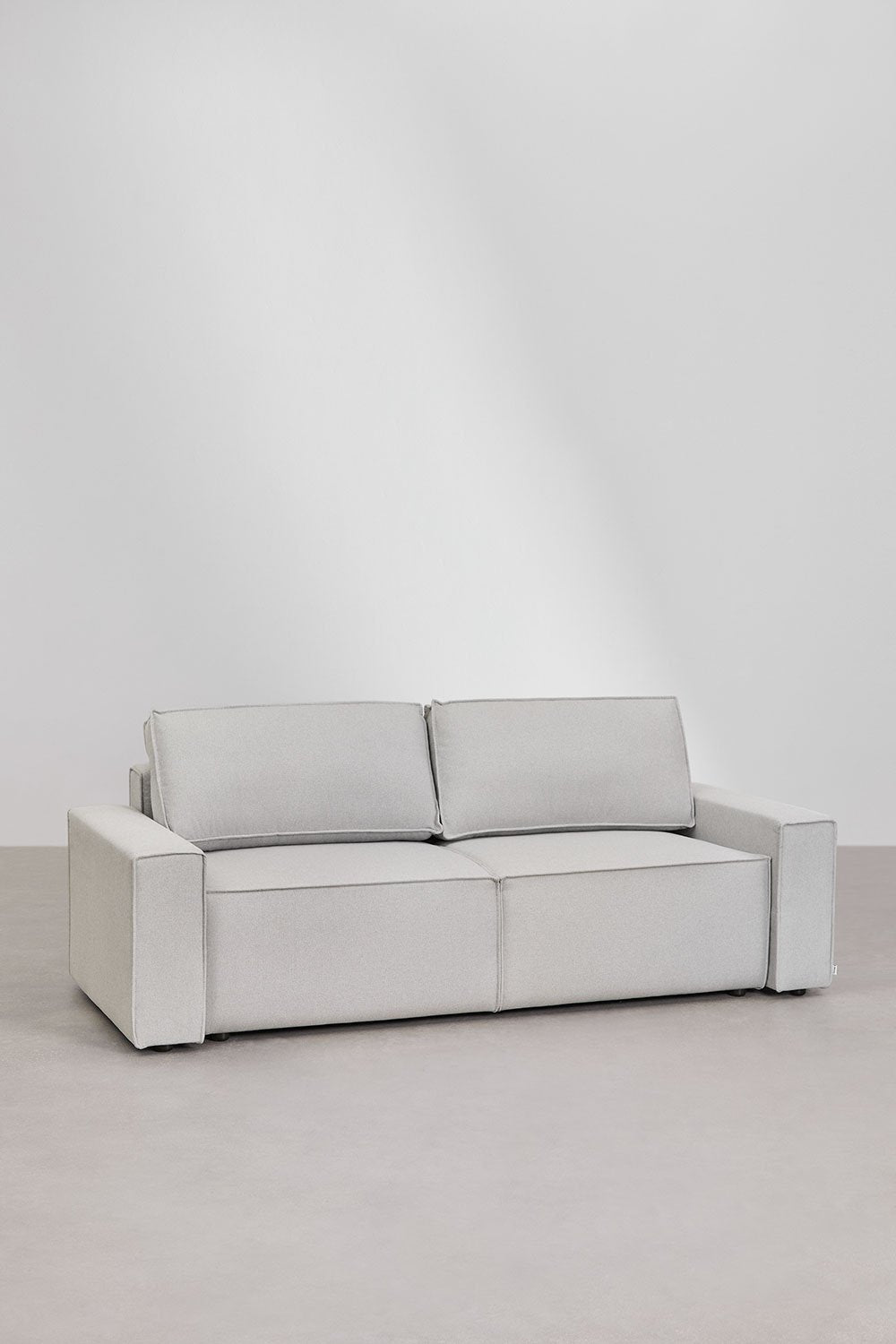 Trivietė sofa TAMLO su miegama funkcija, šviesiai pilka
