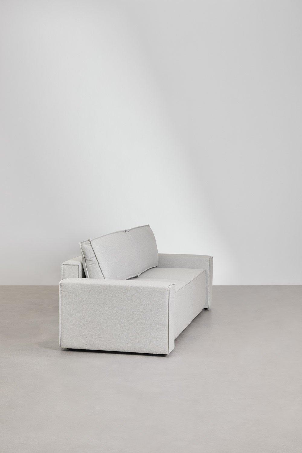 Trivietė sofa TAMLO su miegama funkcija, šviesiai pilka