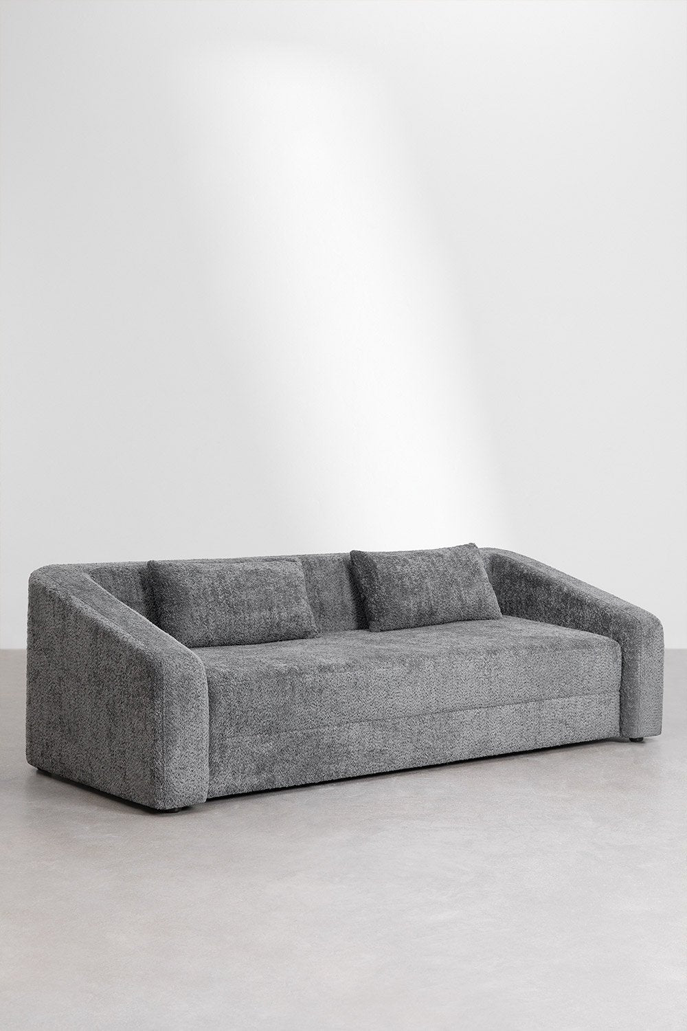 Trivietė sofa DALILA su miegama funkcija, antracito spalva