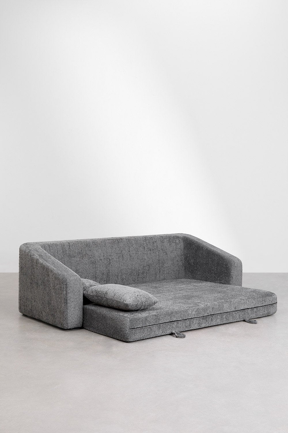 Trivietė sofa DALILA su miegama funkcija, antracito spalva