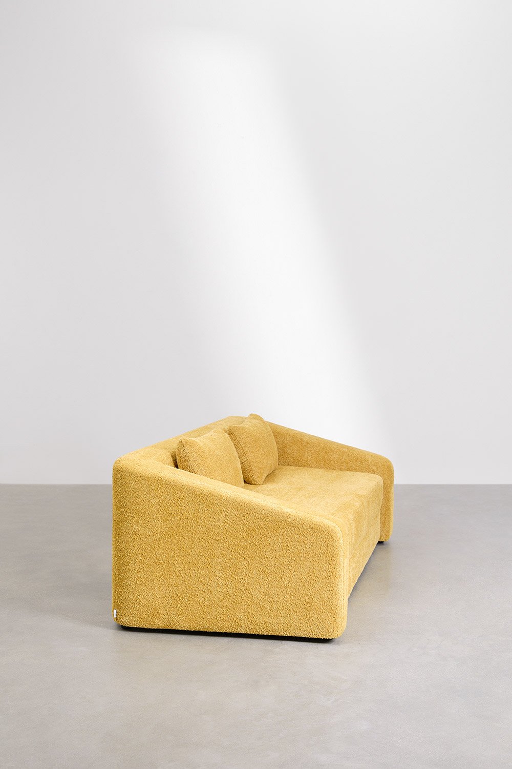 Trivietė sofa DALILA su miegama funkcija, geltona spalva