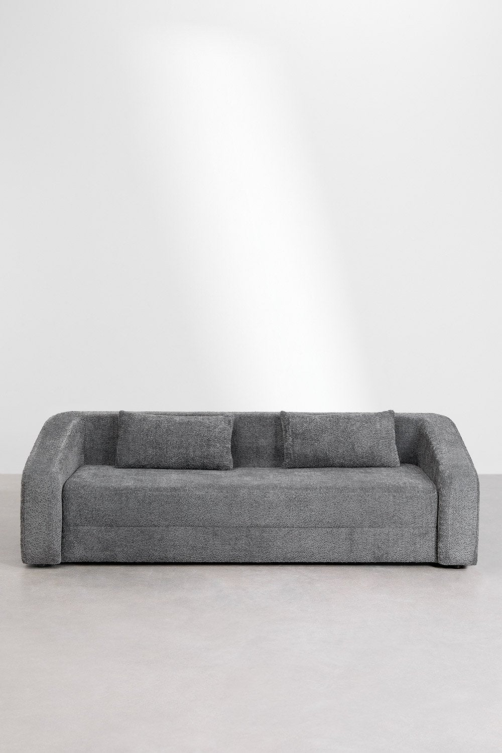 Trivietė sofa DALILA su miegama funkcija, antracito spalva