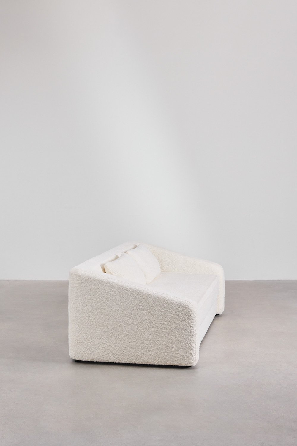 Trivietė sofa DALILA su miegama funkcija, balta spalva