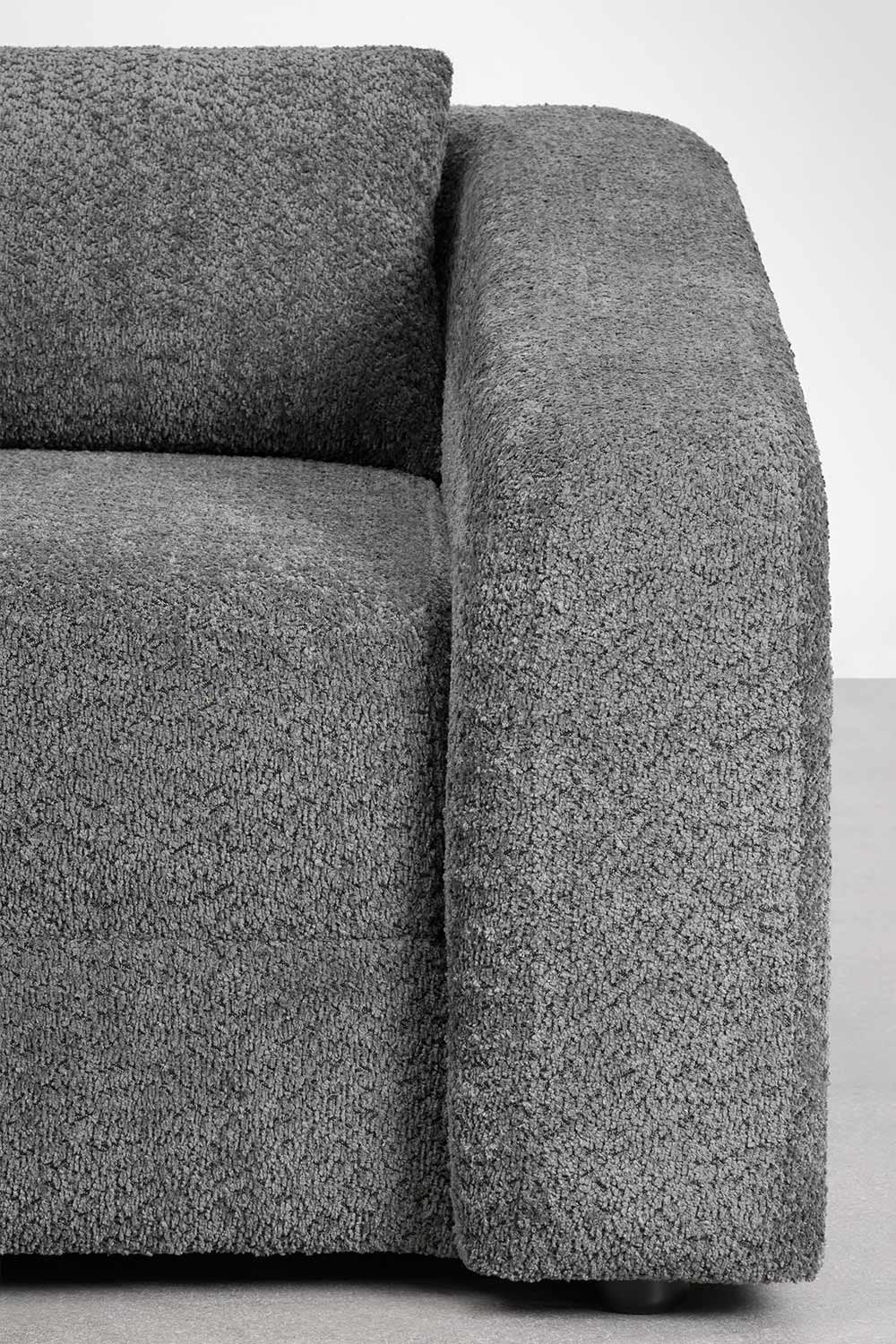 Trivietė sofa DALILA su miegama funkcija, antracito spalva