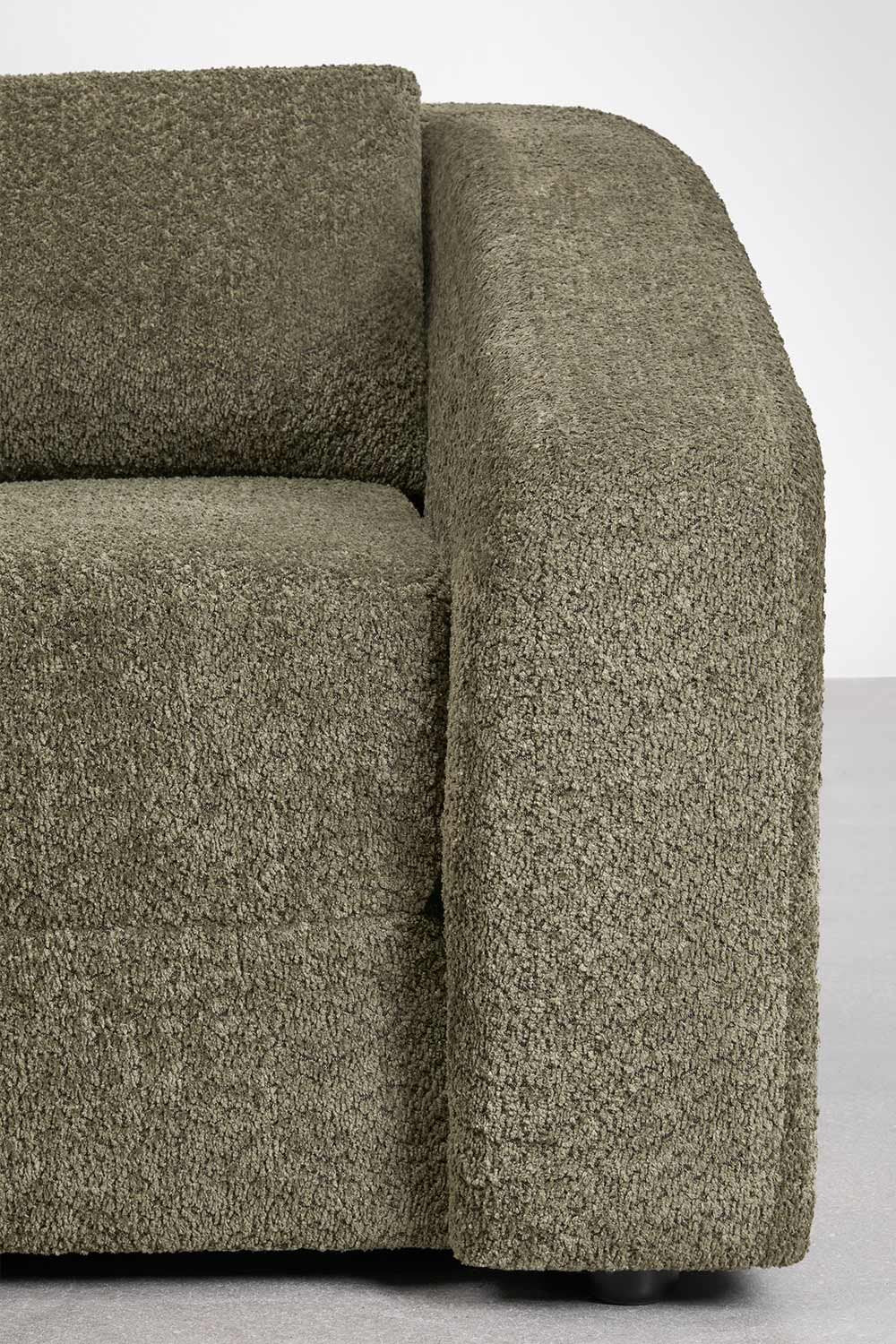 Trivietė sofa DALILA su miegama funkcija, žalia spalva