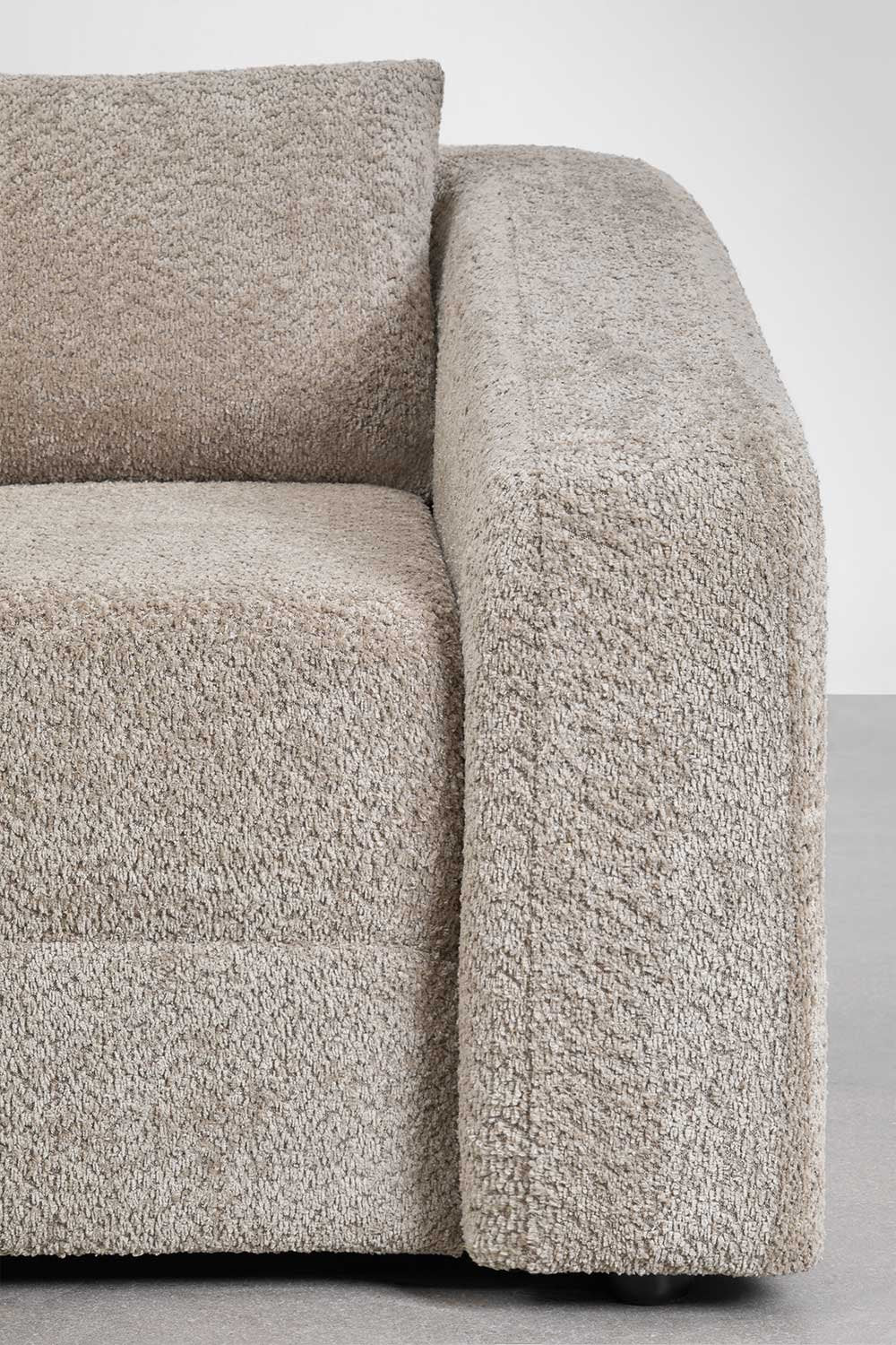 Trivietė sofa DALILA su miegama funkcija, ruda spalva