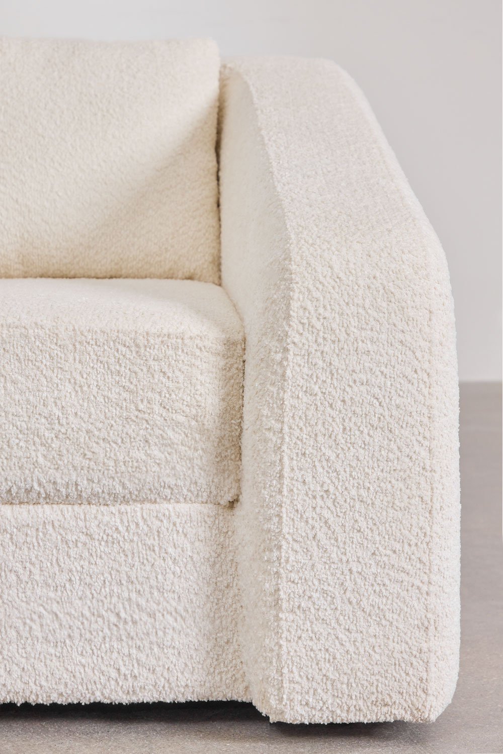 Trivietė sofa DALILA su miegama funkcija, balta spalva